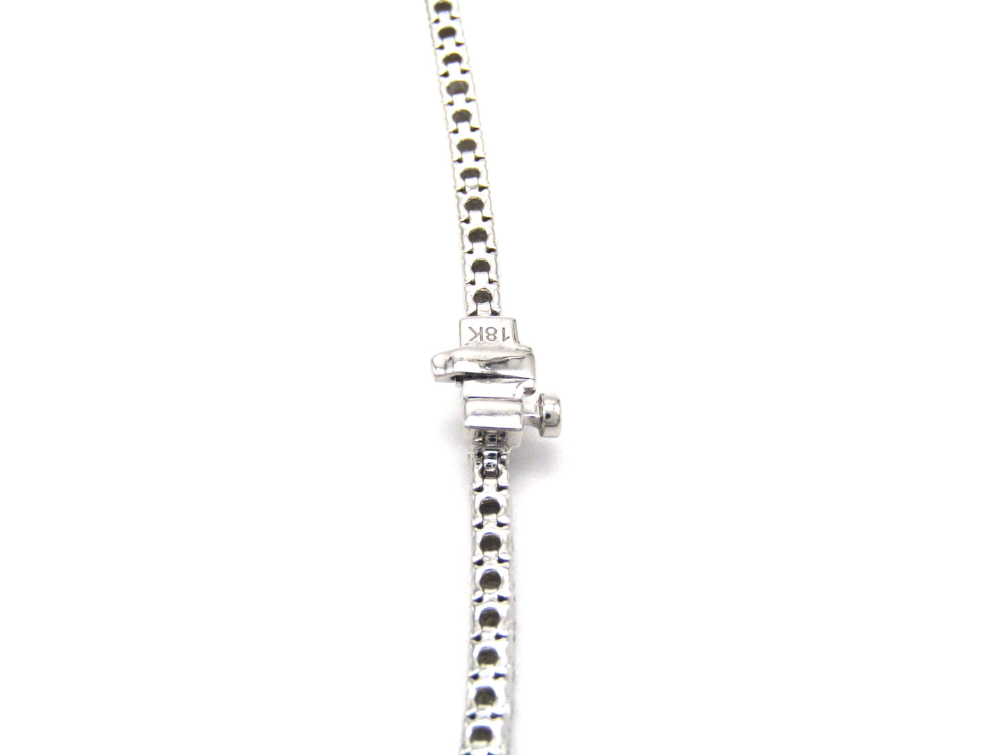 18K gold 8.4ctw diamond tennis necklace