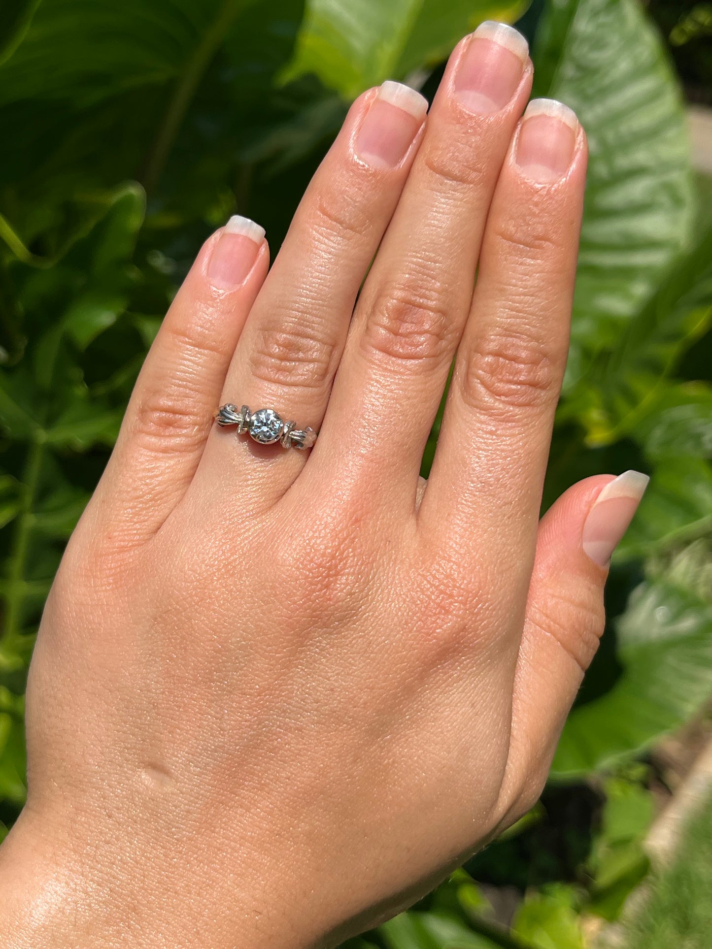 Mid-century, 18K gold diamond engagement ring, South African, 1958