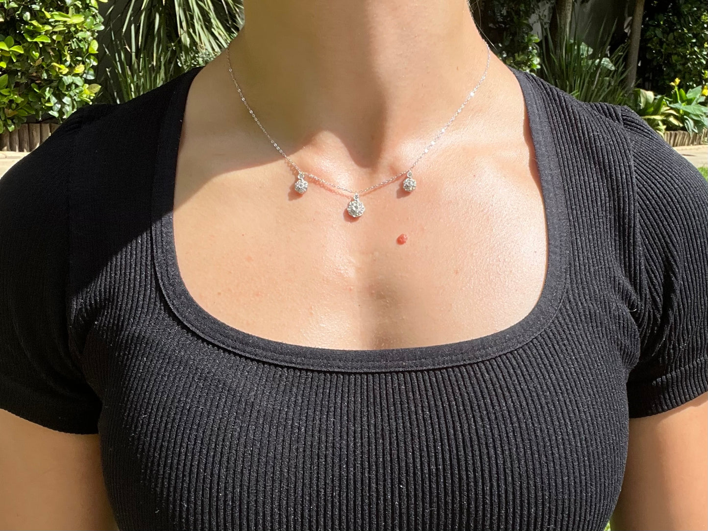 Estate, 18K gold diamond necklace by UnoAerre