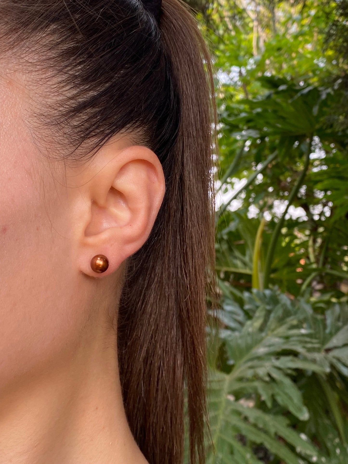 Estate, 9K gold Akoya pearl stud earrings by Jack Friedman
