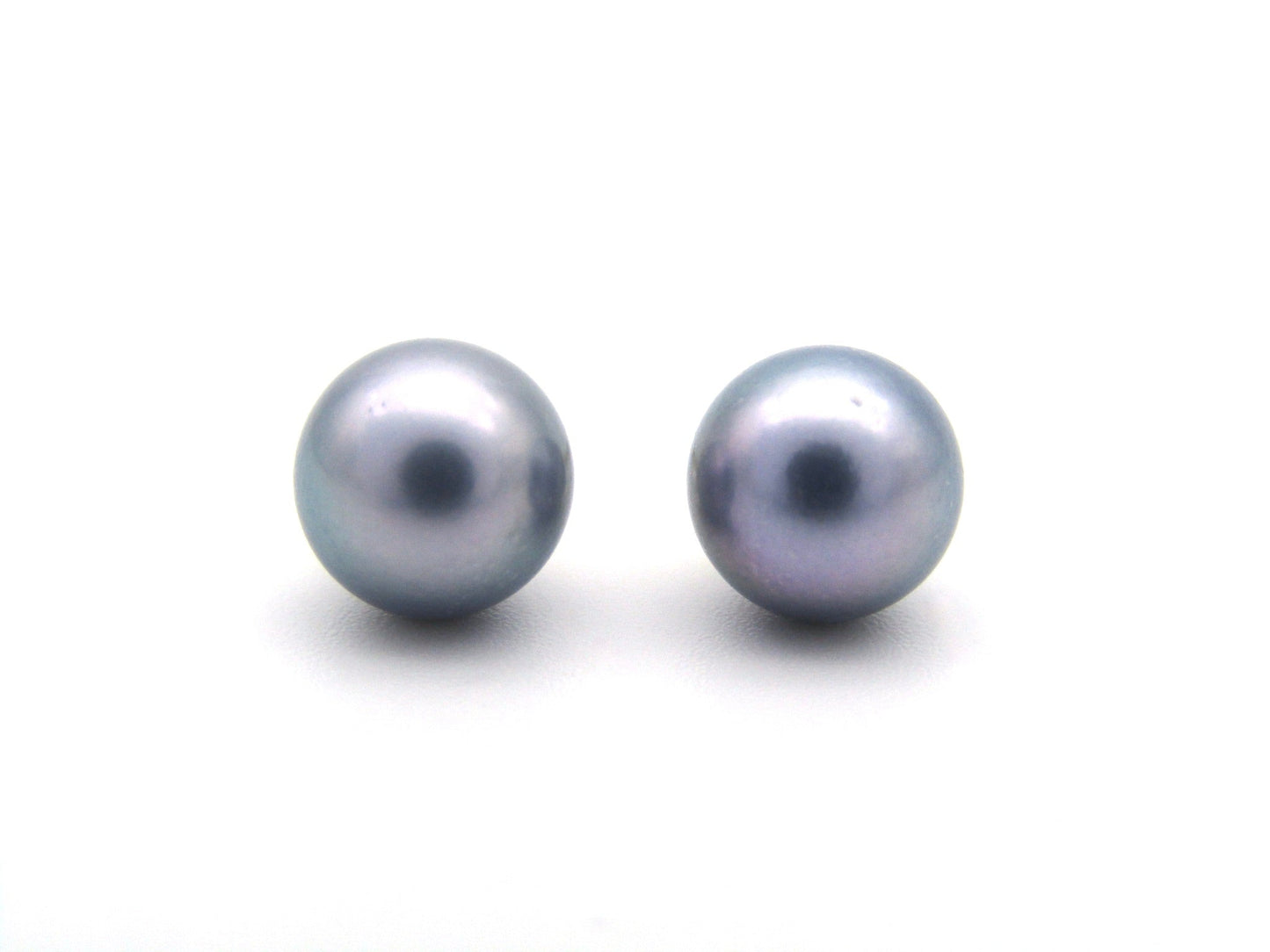 Estate, 9K gold Akoya pearl stud earrings by Jack Friedman