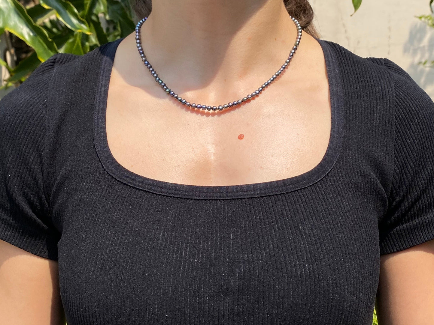 Estate, 14K gold freshwater pearl necklace by Jack Friedman