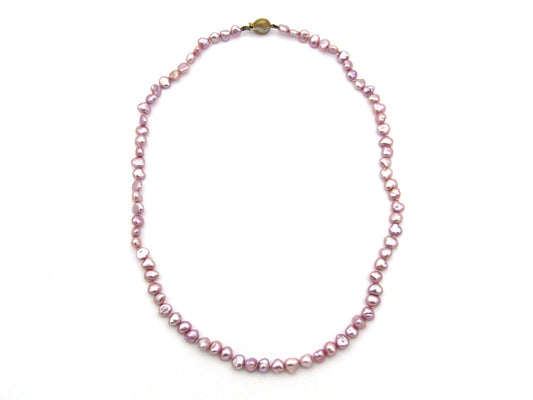 Estate, 9K gold freshwater pearl necklace by Jack Friedman