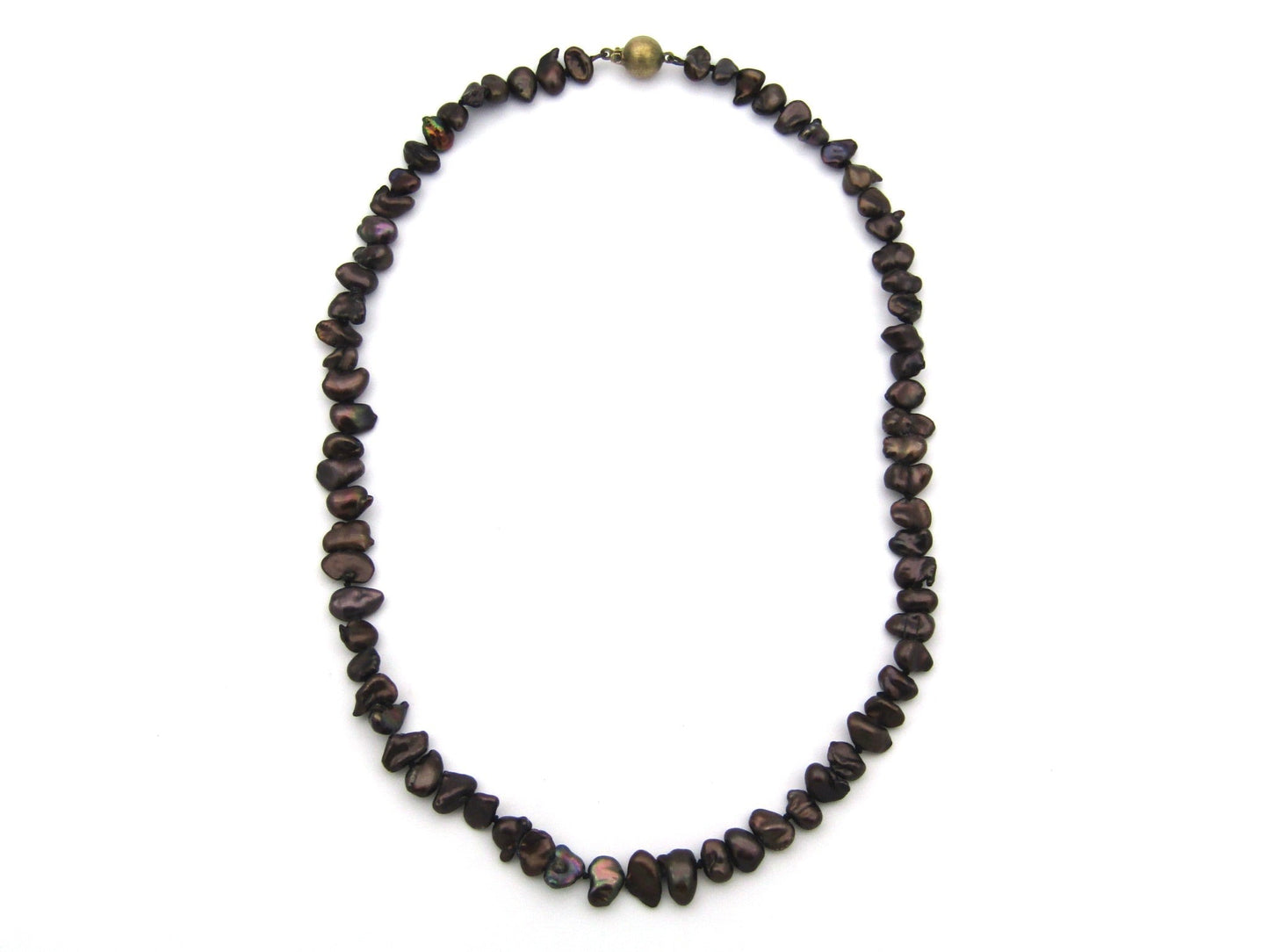 Estate, 9K gold freshwater pearl necklace by Jack Friedman