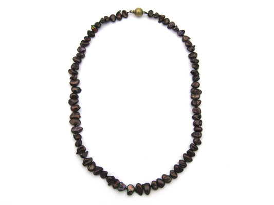 Estate, 9K gold freshwater pearl necklace by Jack Friedman