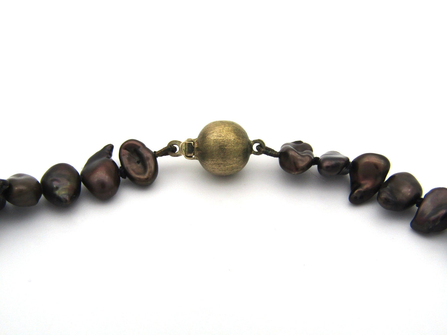 Estate, 9K gold freshwater pearl necklace by Jack Friedman
