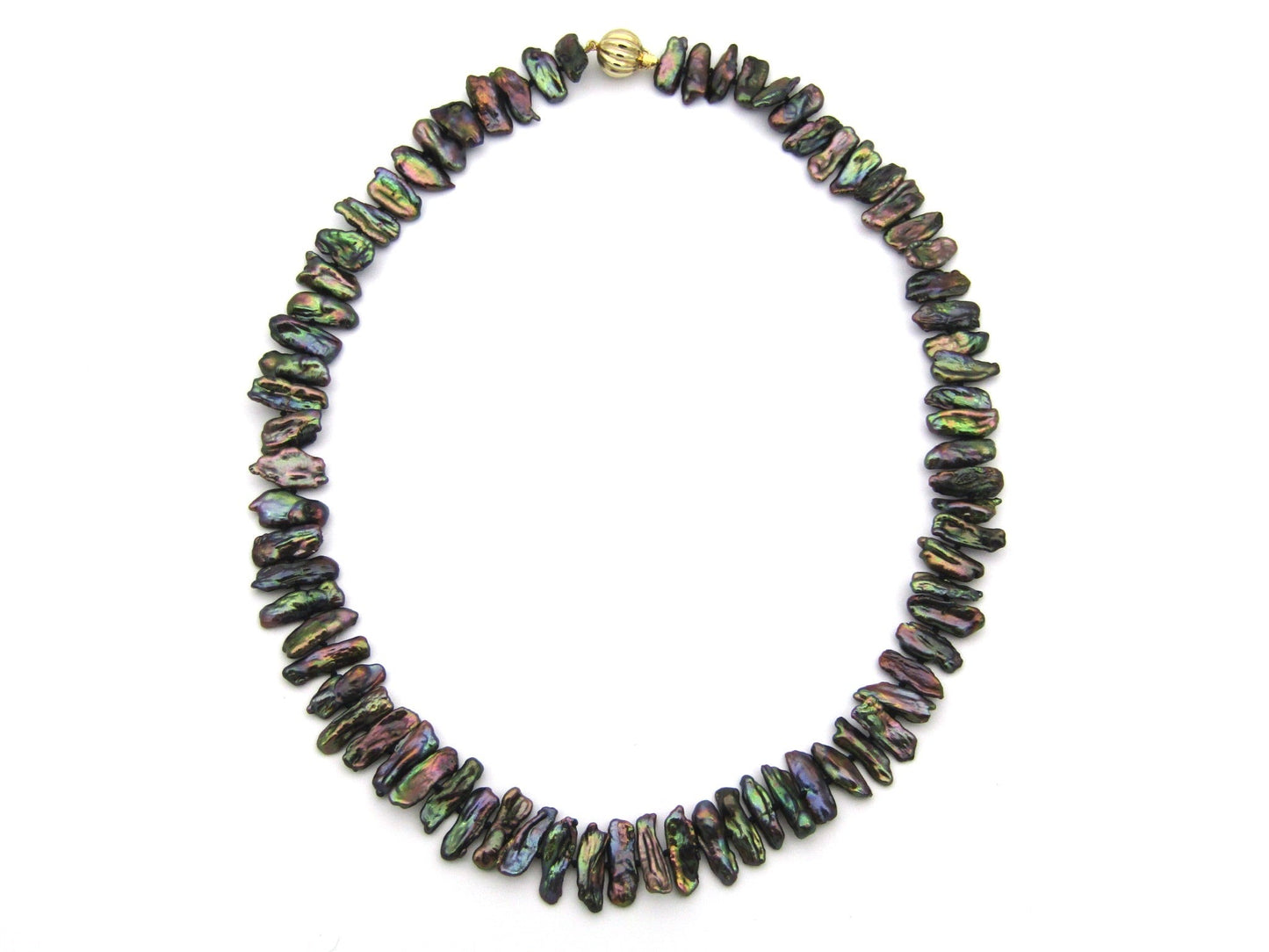 Estate, 14K gold freshwater pearl necklace by Jack Friedman