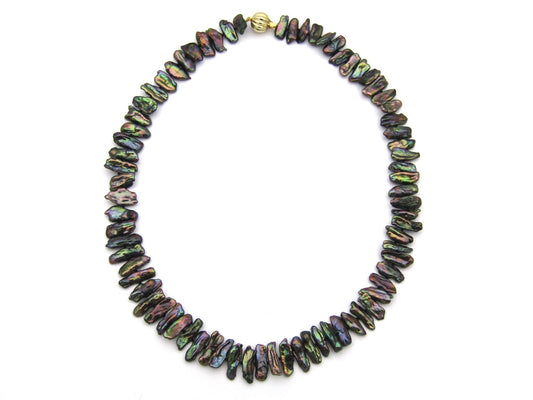 Estate, 14K gold freshwater pearl necklace by Jack Friedman