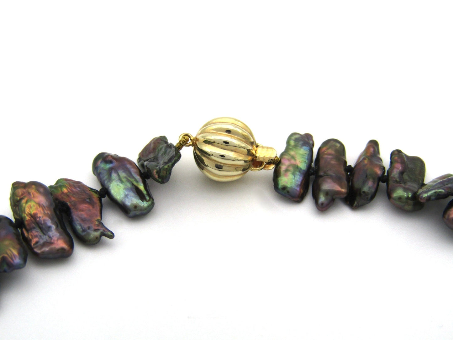 Estate, 14K gold freshwater pearl necklace by Jack Friedman