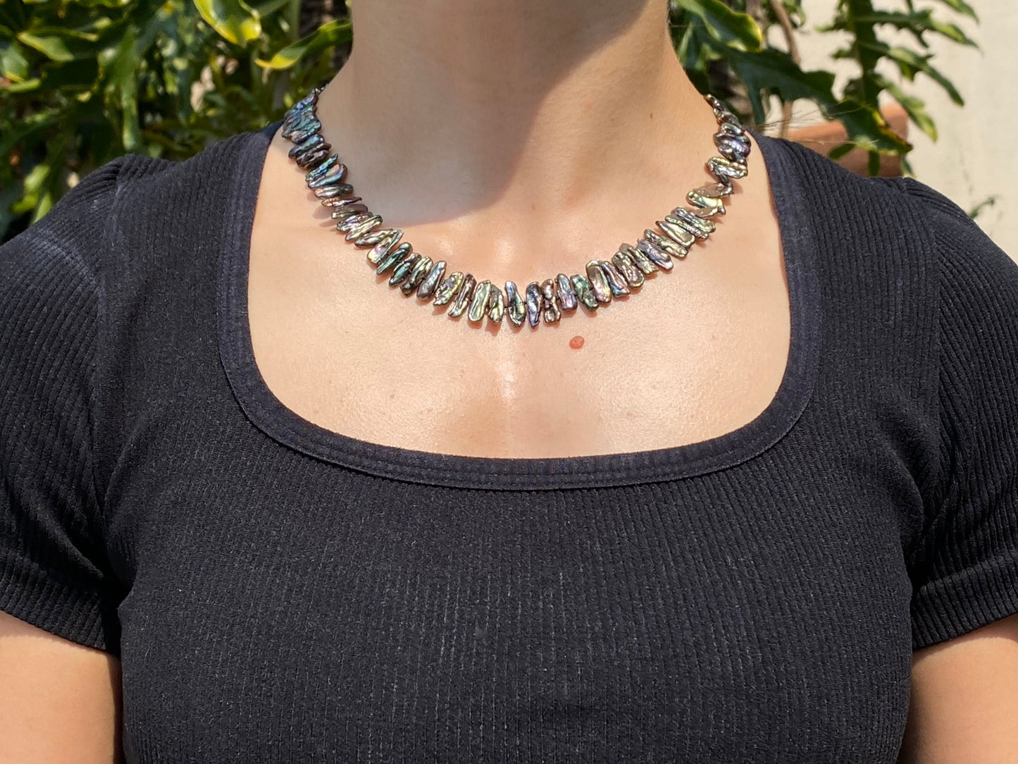 Estate, 14K gold freshwater pearl necklace by Jack Friedman
