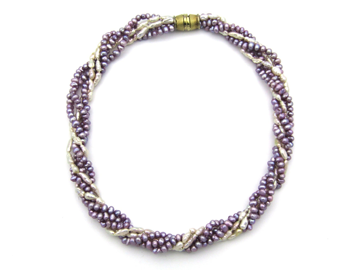 Vintage, 14K gold freshwater pearl necklace, circa 1970's by Jack Friedman
