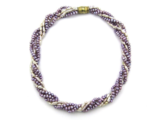 Vintage, 14K gold freshwater pearl necklace, circa 1970's by Jack Friedman