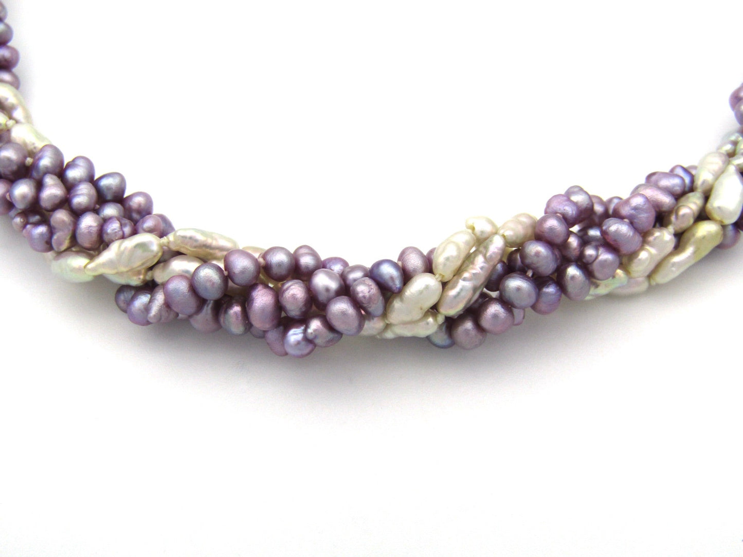 Vintage, 14K gold freshwater pearl necklace, circa 1970's by Jack Friedman