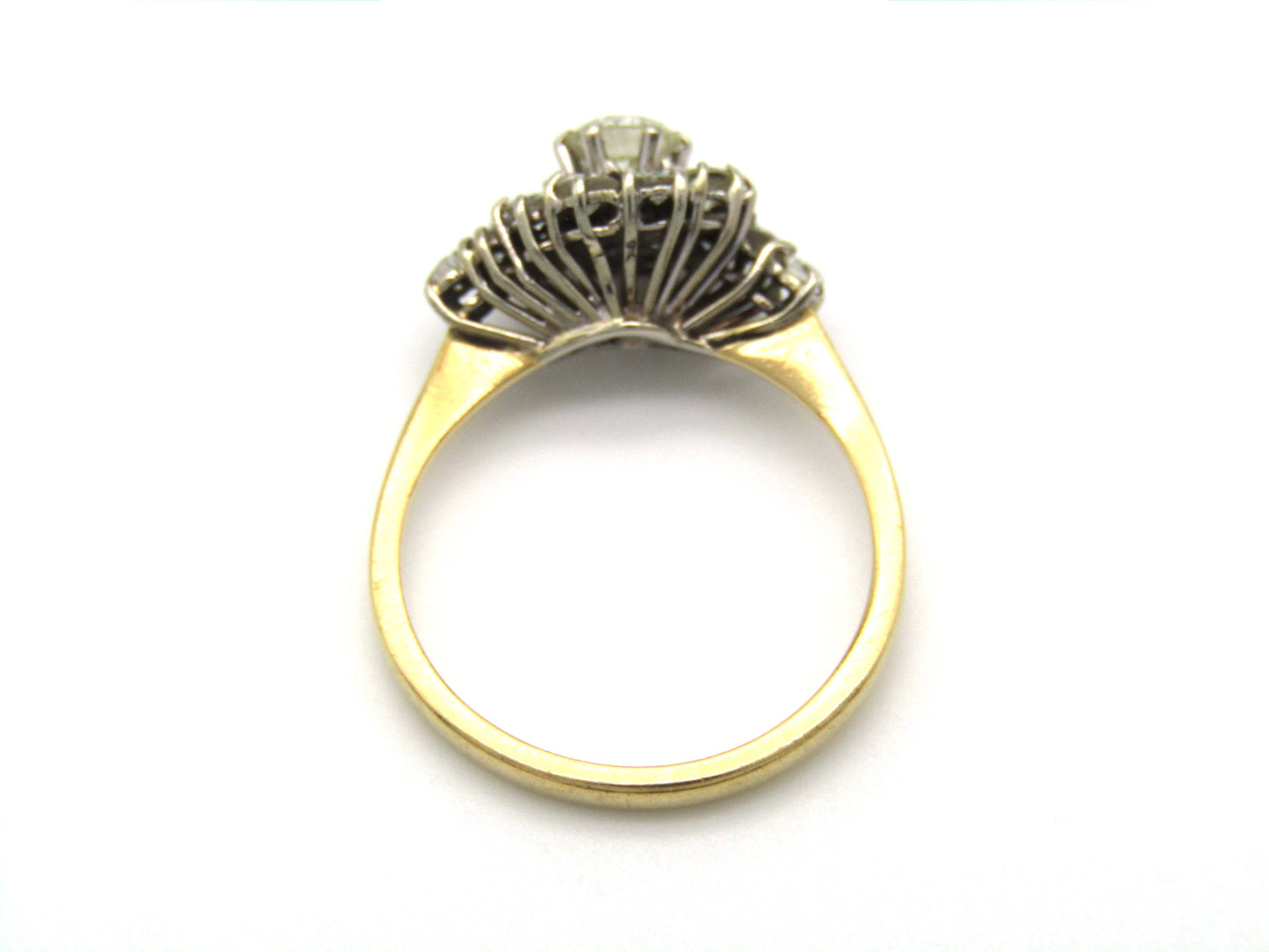 Vintage, 18K gold diamond engagement ring
