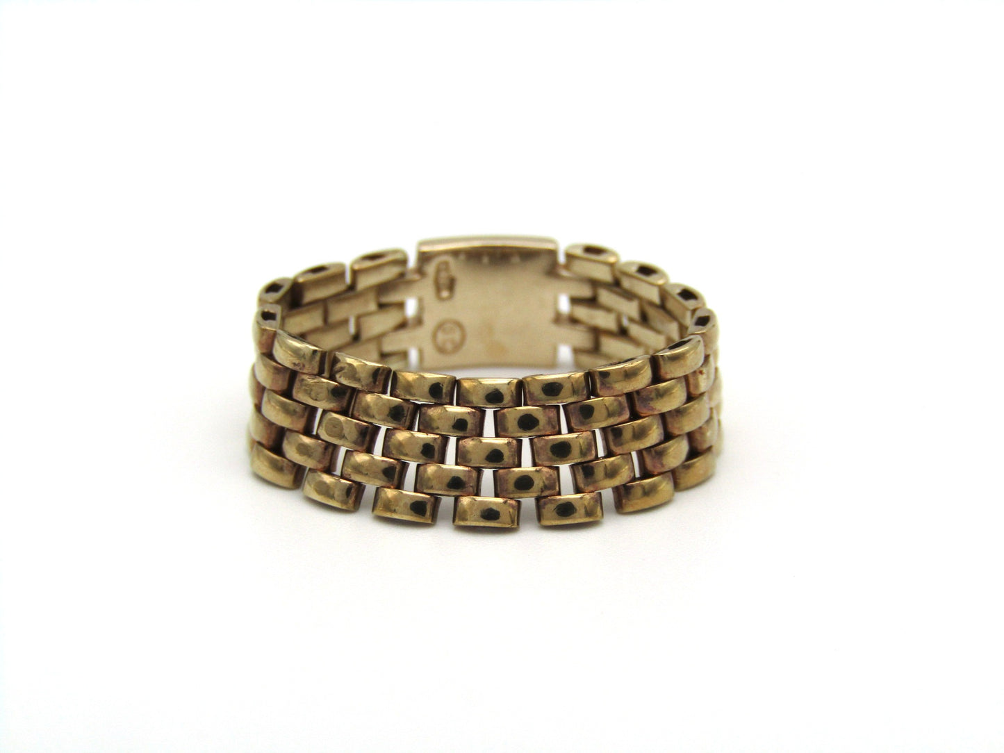 Estate, 9K gold cable mesh ring