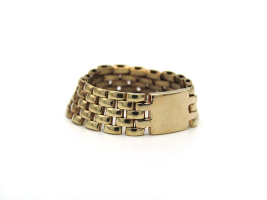 Estate, 9K gold cable mesh ring