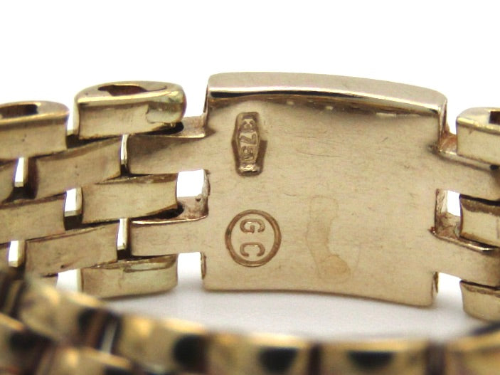 Estate, 9K gold cable mesh ring