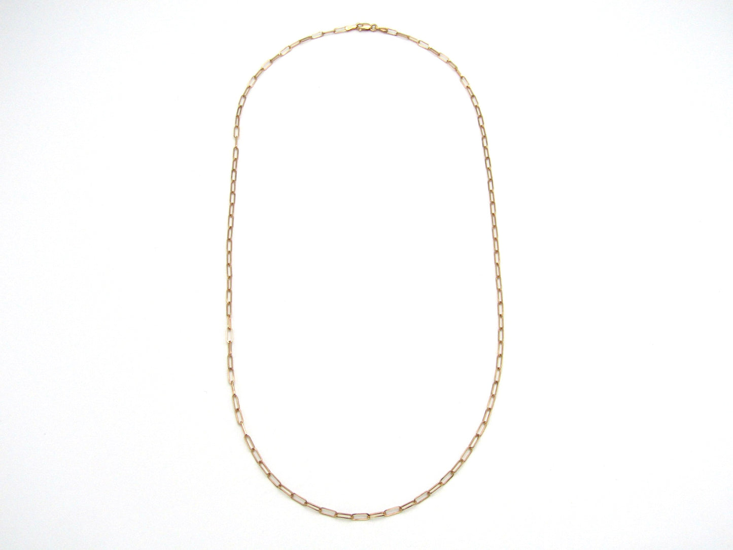 Estate, 9K gold paperclip chain by UnoAerre.