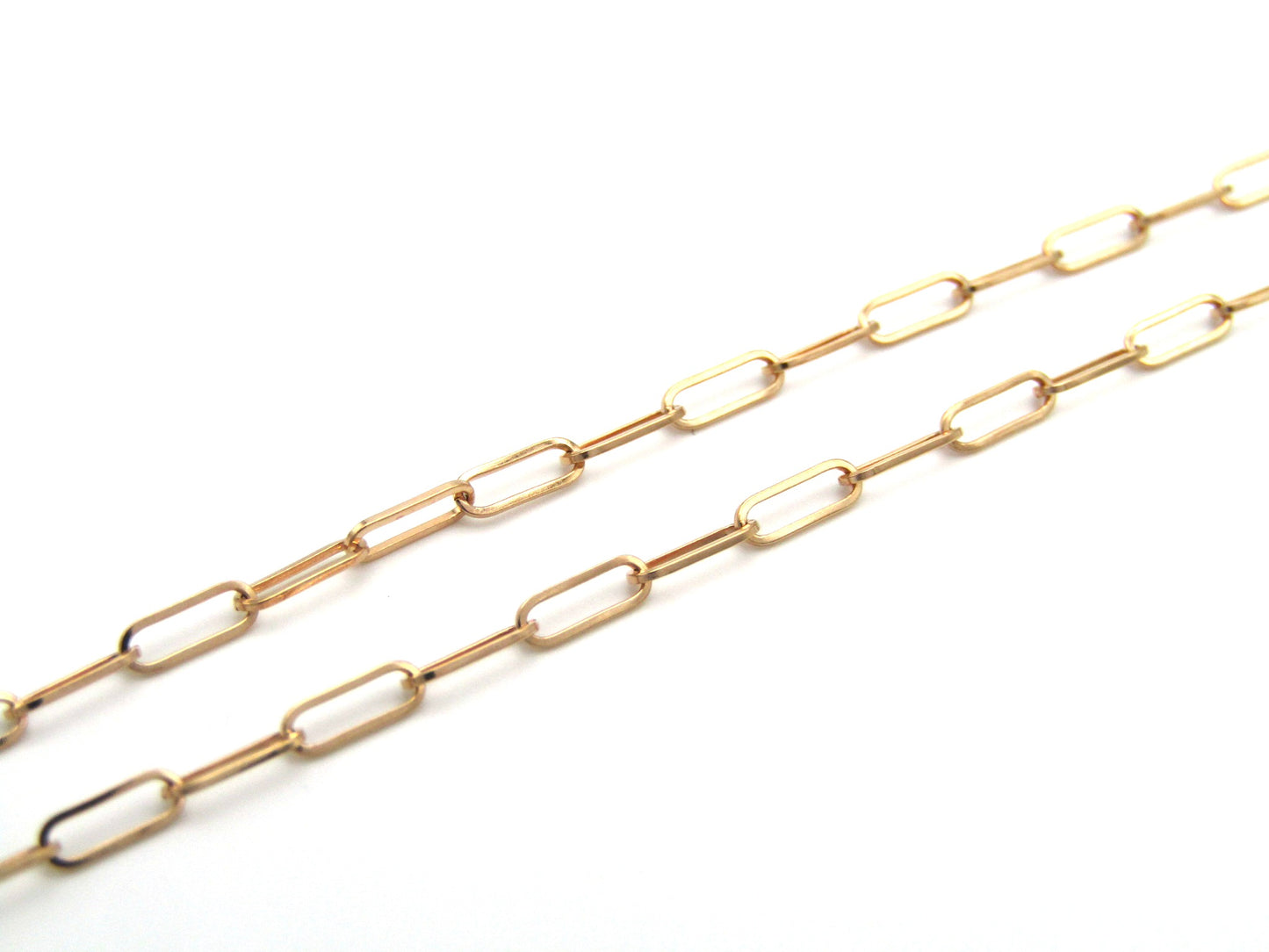 Estate, 9K gold paperclip chain by UnoAerre.