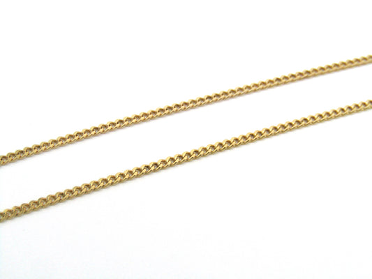 Vintage, 9K gold fine curb link chain