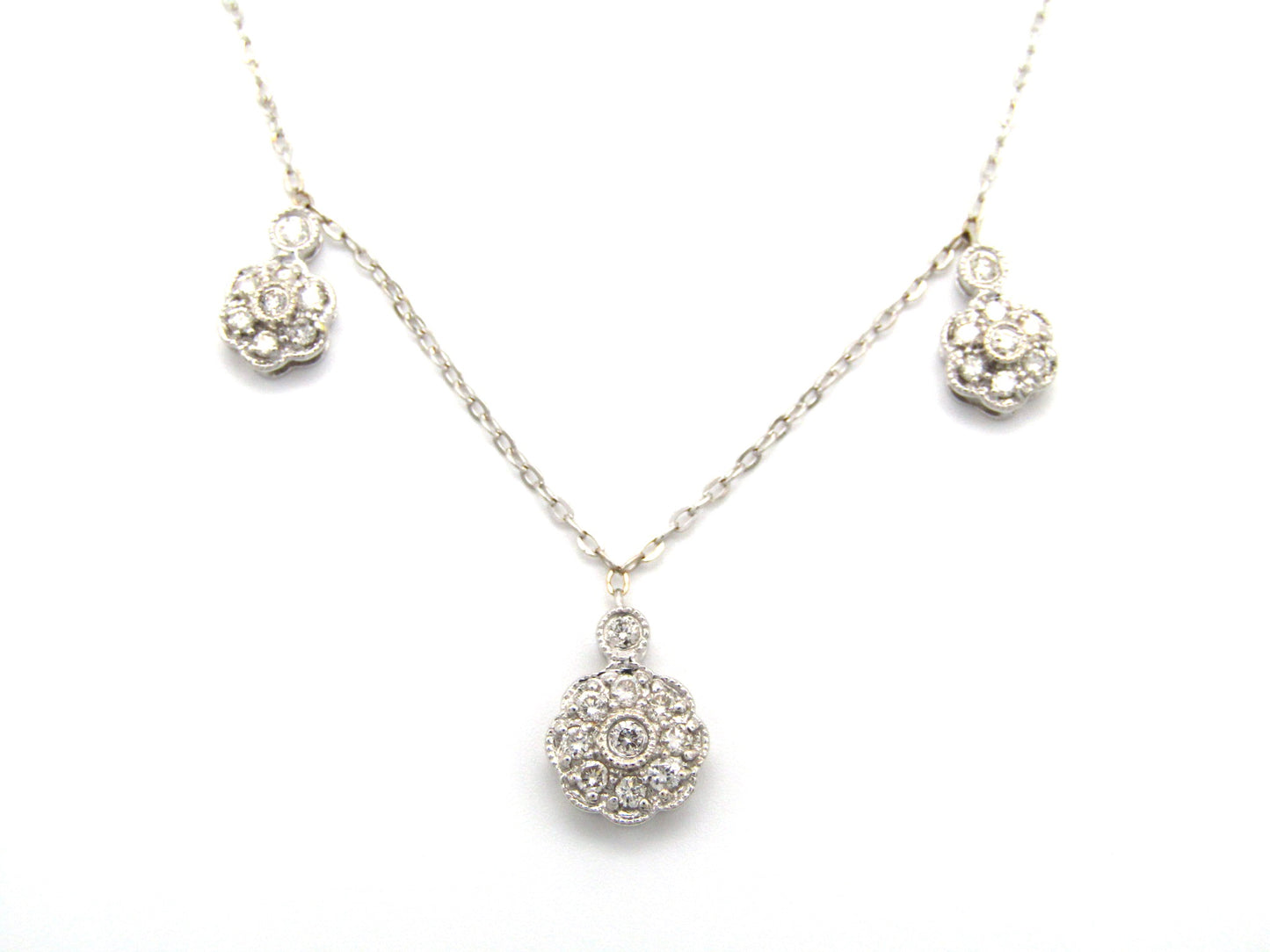 Estate, 18K gold diamond necklace by UnoAerre