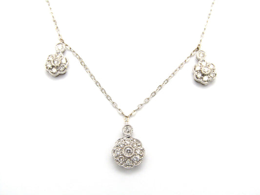 Estate, 18K gold diamond necklace by UnoAerre
