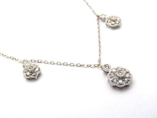 Estate, 18K gold diamond necklace by UnoAerre