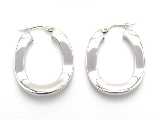 Estate, 9K gold freeform hoops