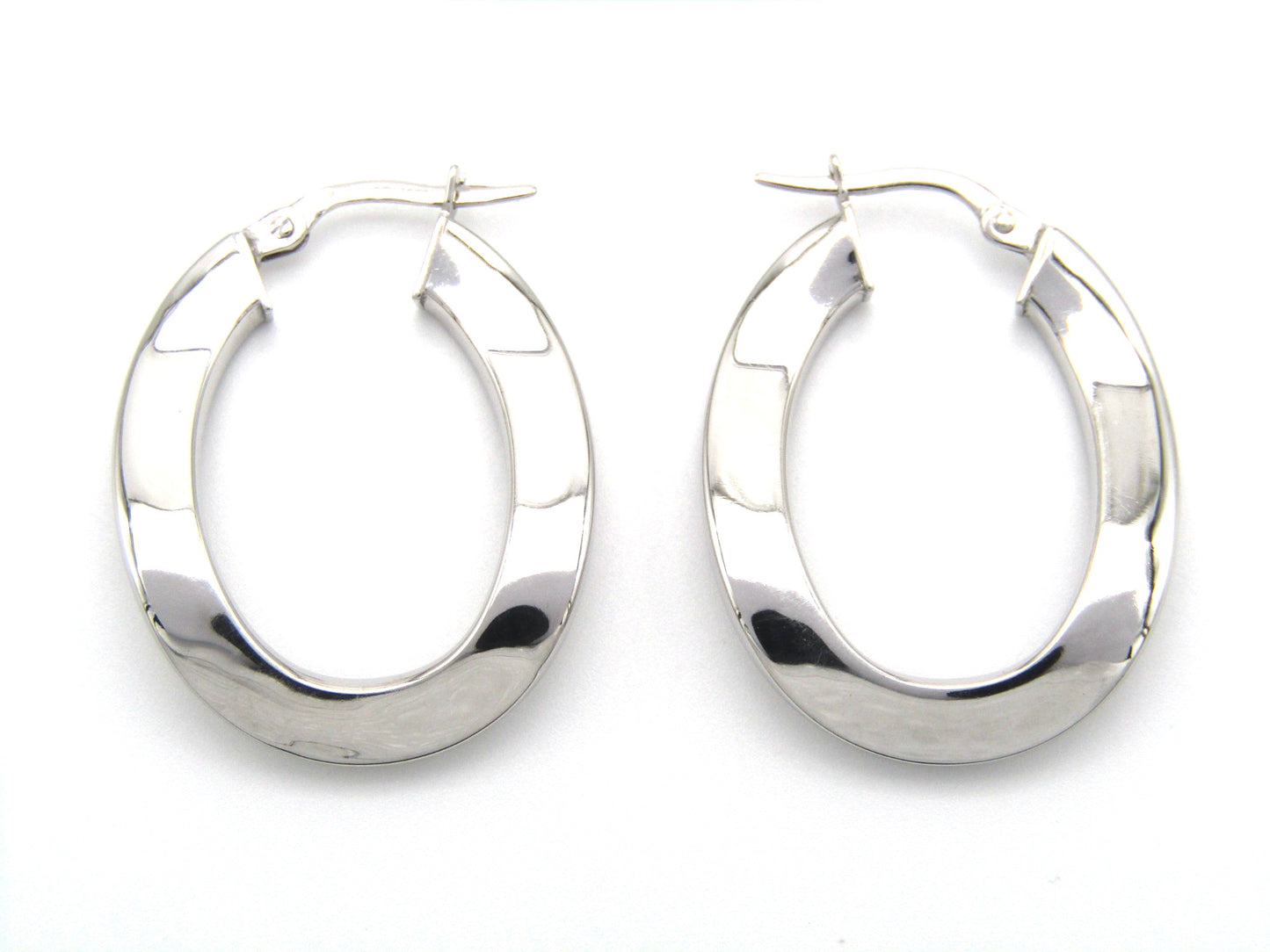 Estate, 9K gold freeform hoops