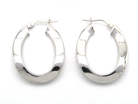Estate, 9K gold freeform hoops