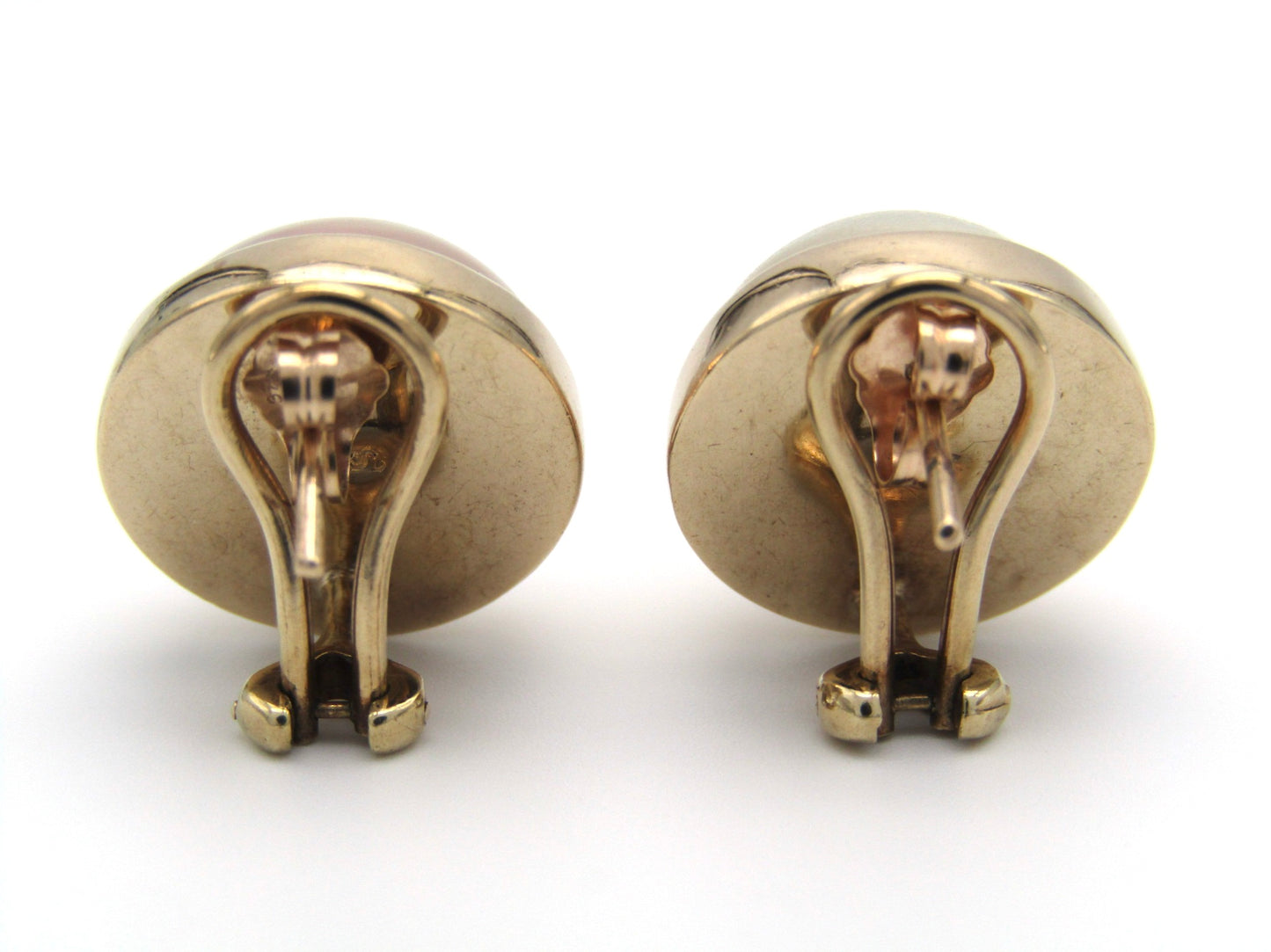Vintage, 9K gold made pearl earrings