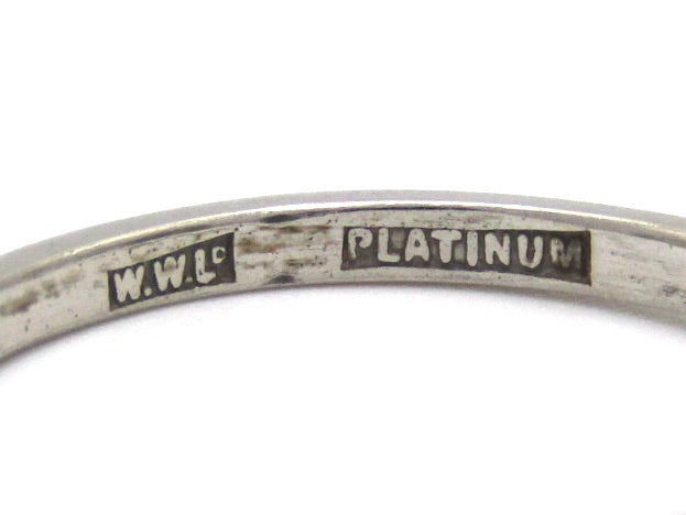 Art Deco, platinum and diamond three-stone engagement ring by William Wilkinson Ltd