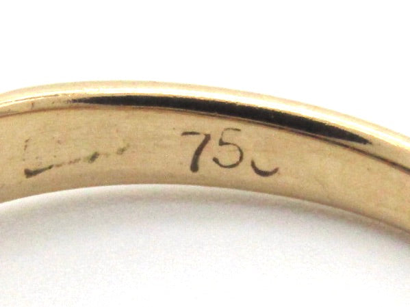 Vintage, 18K gold sapphire and diamond ring