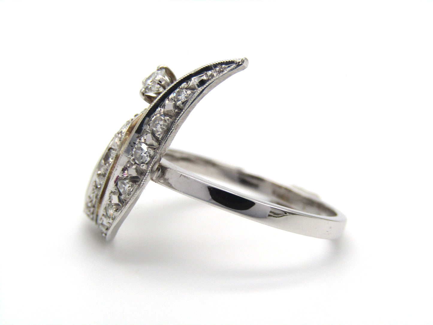 Edwardian, 18K gold diamond 'tulip' ring