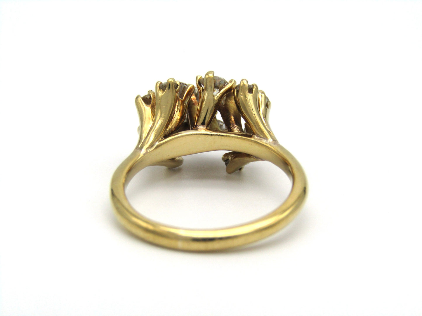 Mid-century, 18K gold diamond ring
