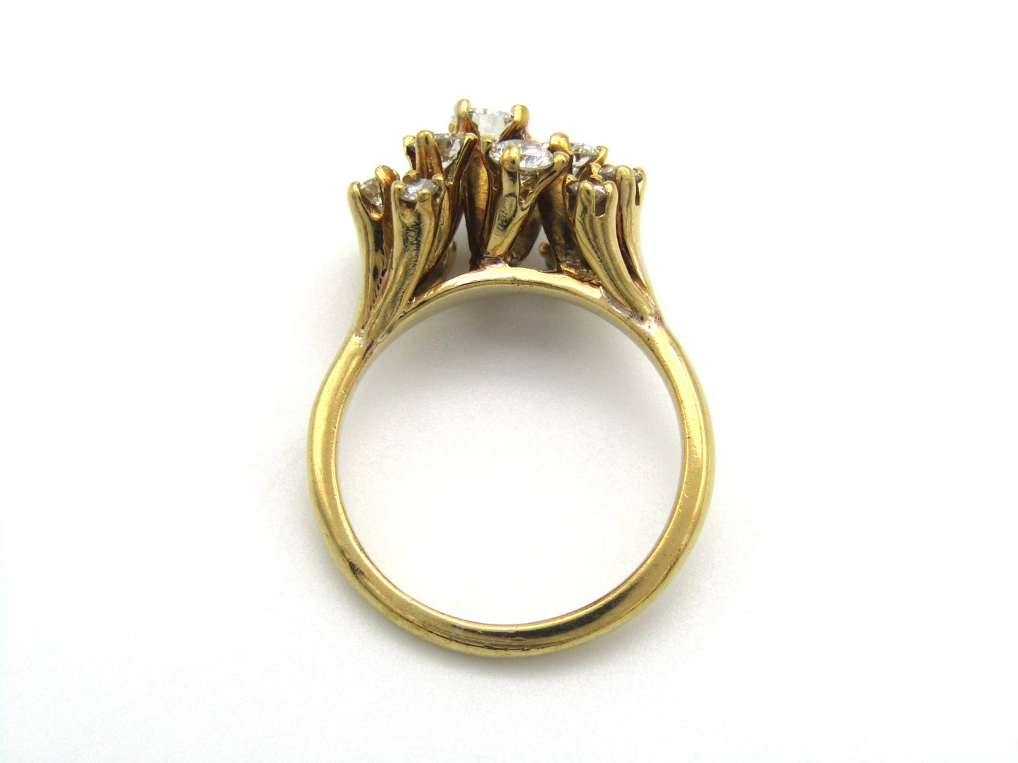 Mid-century, 18K gold diamond ring