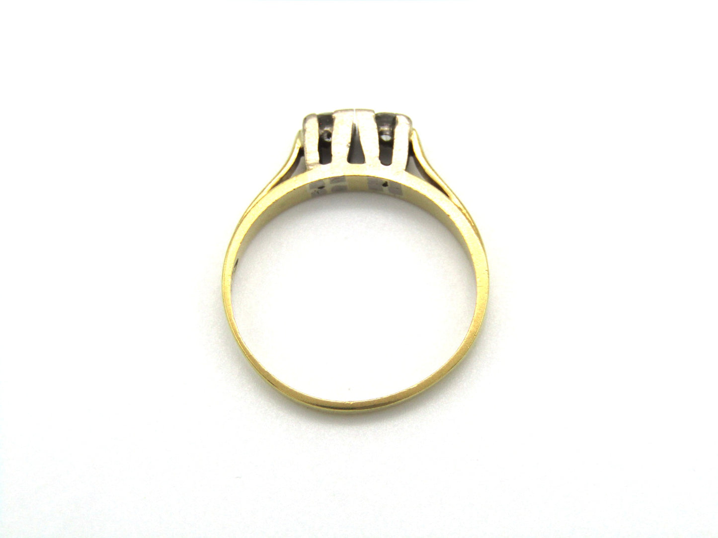 Vintage, 18K gold diamond ring