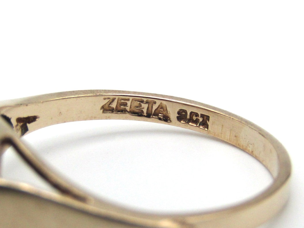 Mid-century, 9K gold opal ring by Zeeta