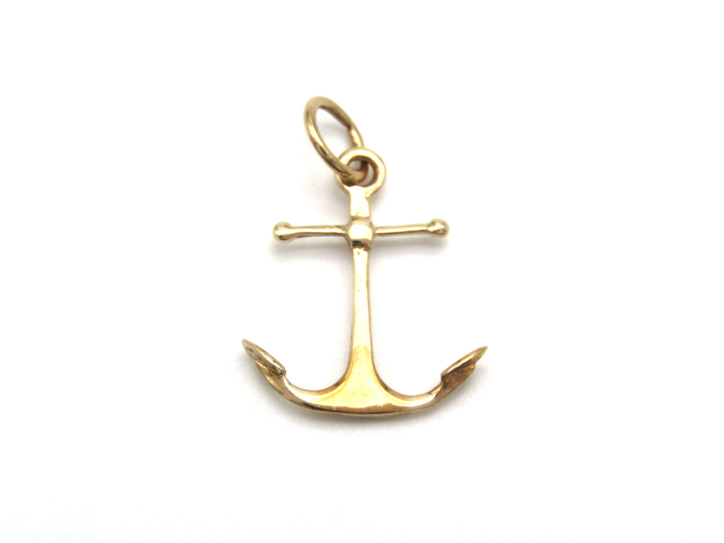Vintage, 9K gold anchor pendant/charm