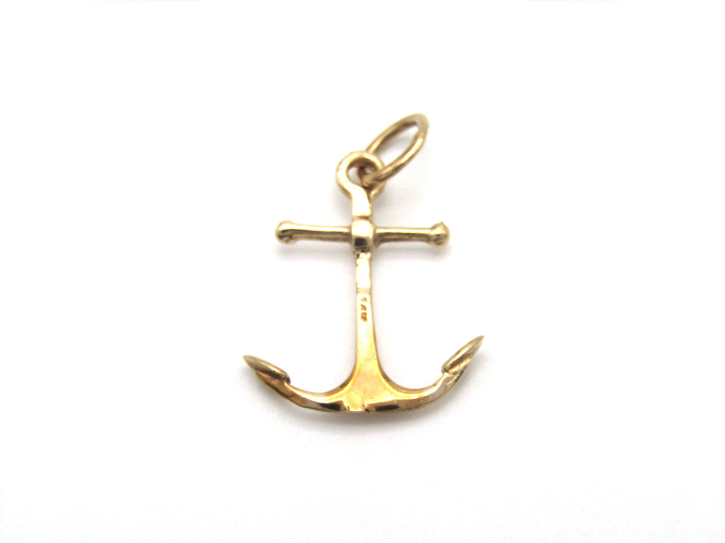 Vintage, 9K gold anchor pendant/charm