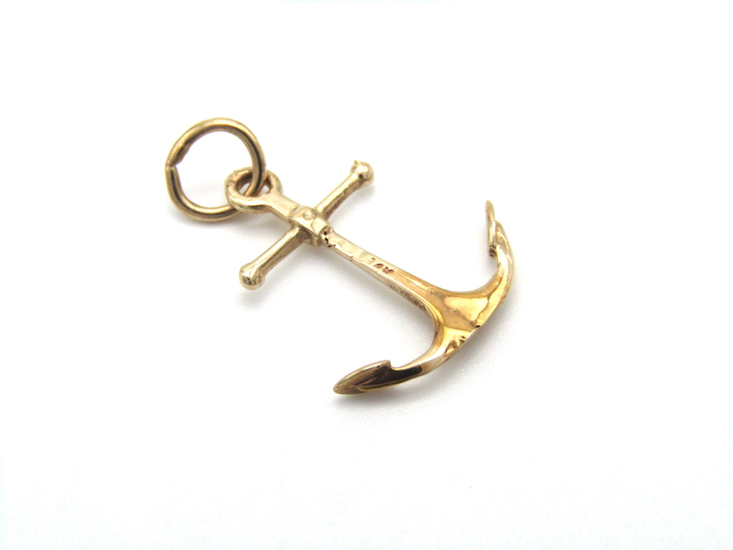 Vintage, 9K gold anchor pendant/charm