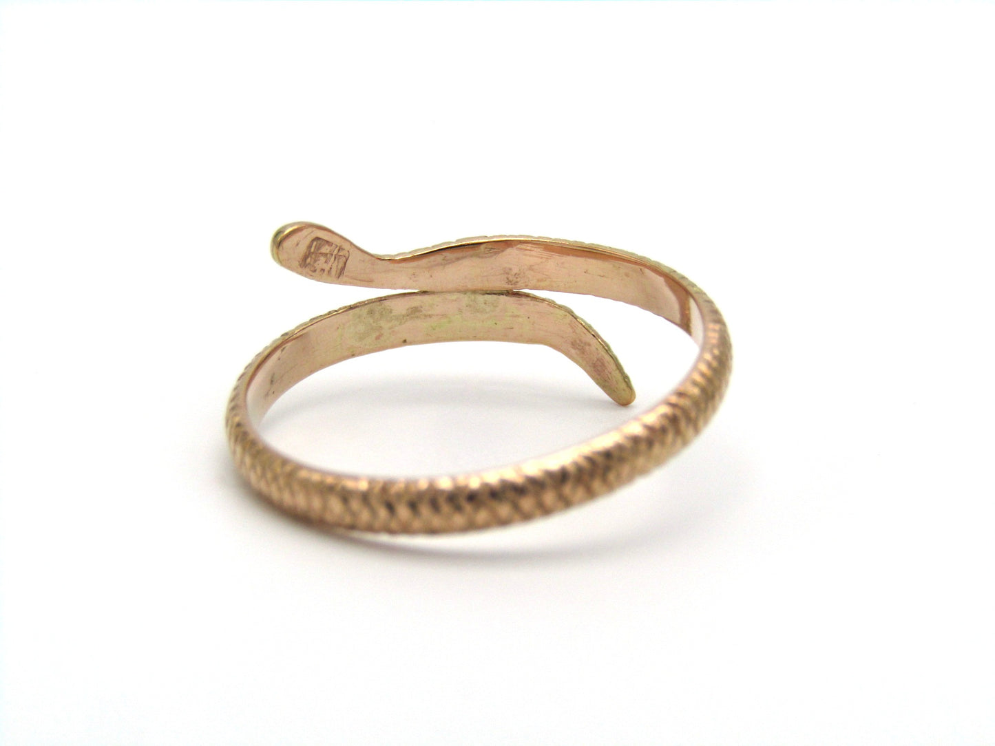 Vintage, 14K gold snake ring