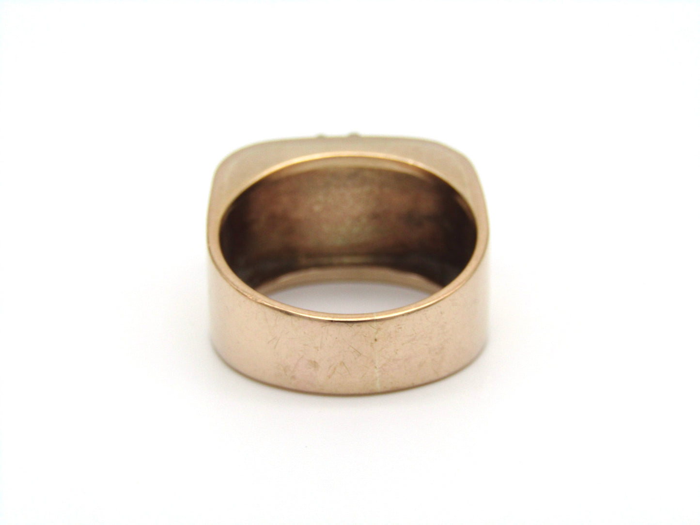 Vintage, 9K gold diamond ring