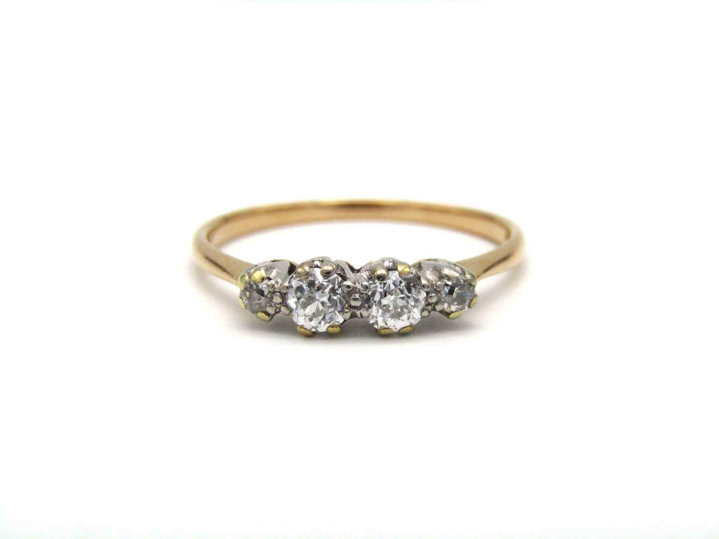 Edwardian, 18K gold diamond ring