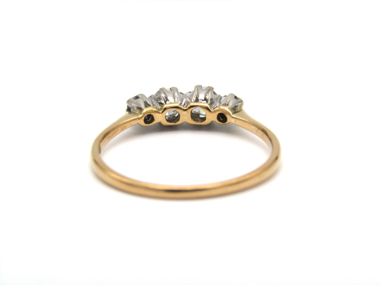Edwardian, 18K gold diamond ring