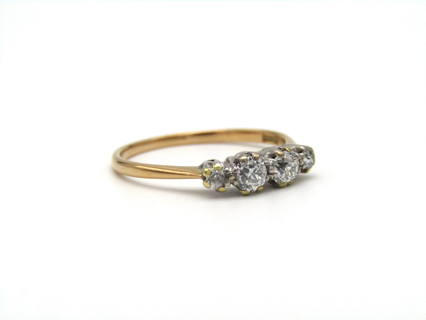 Edwardian, 18K gold diamond ring
