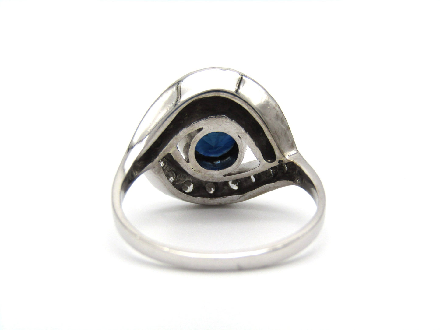 Mid-century, 18K gold sapphire and diamond ring