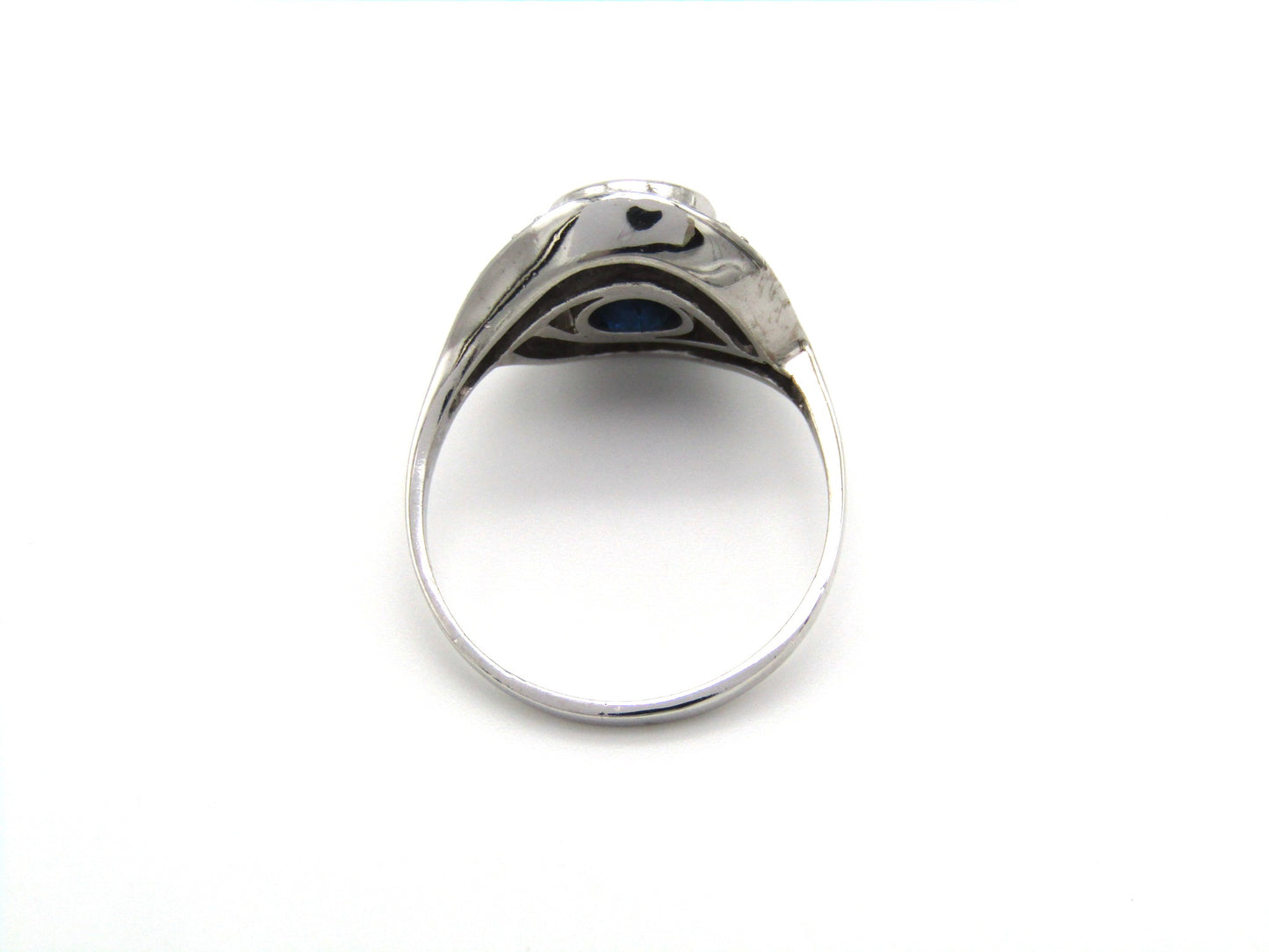 Mid-century, 18K gold sapphire and diamond ring