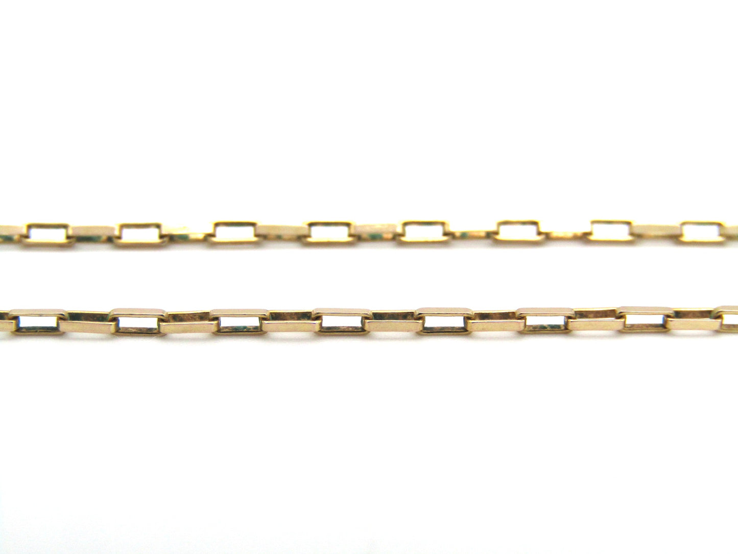 Estate, 9K gold paperclip chain, Italian