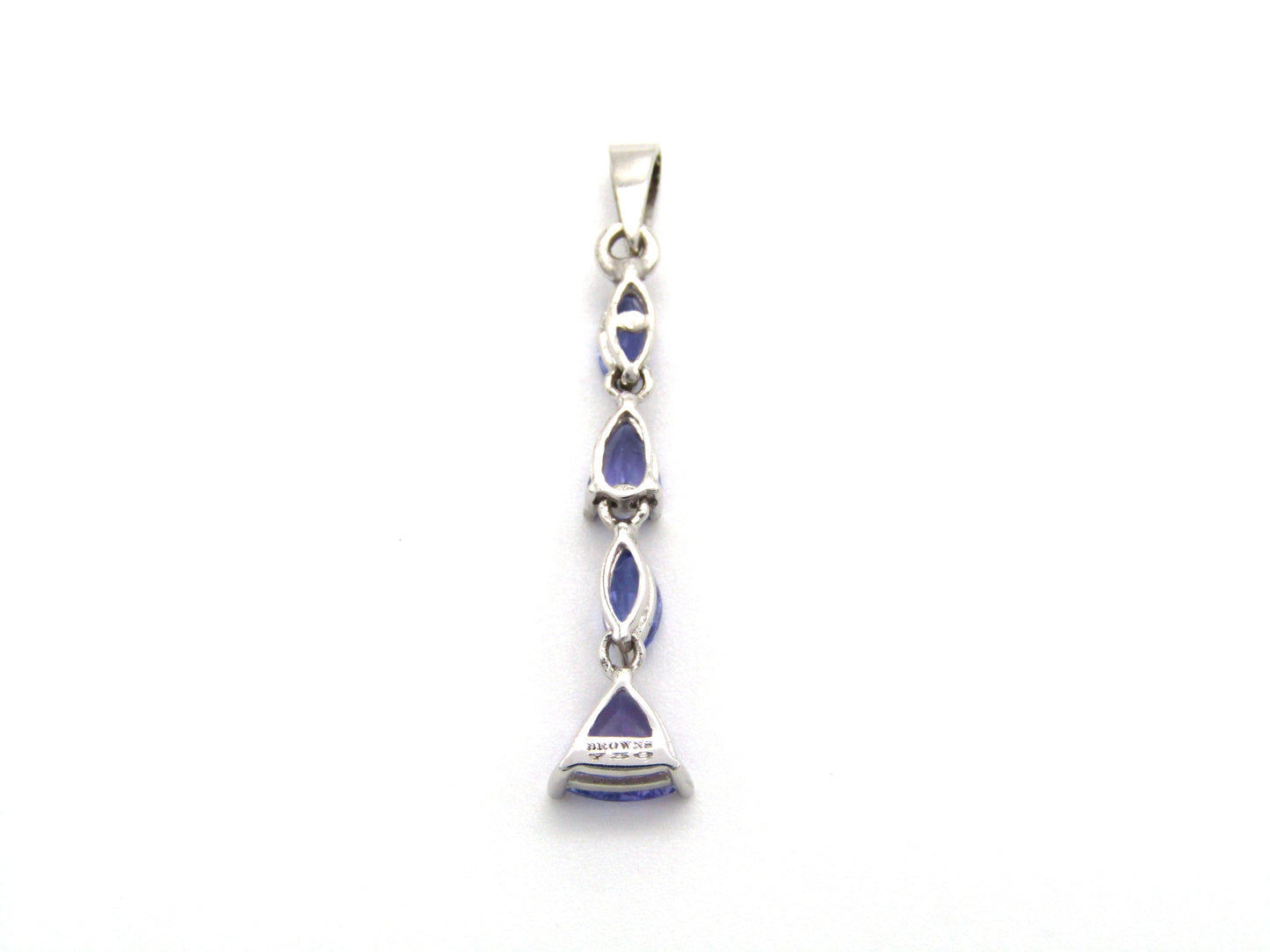 Estate, 18k gold tanzanite pendant by Browns